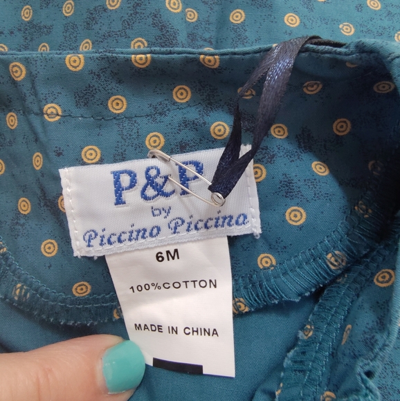 P & P by Piccino Piccina blue romper - Picture 4 of 5